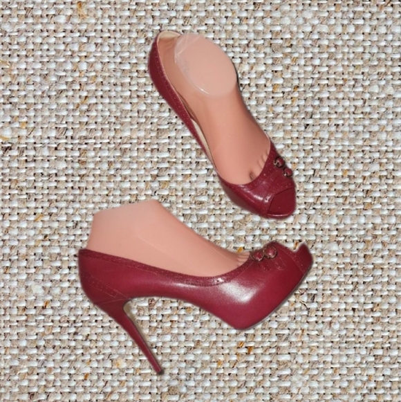 Nine West Shoes - Nine West Dark Red Pumps